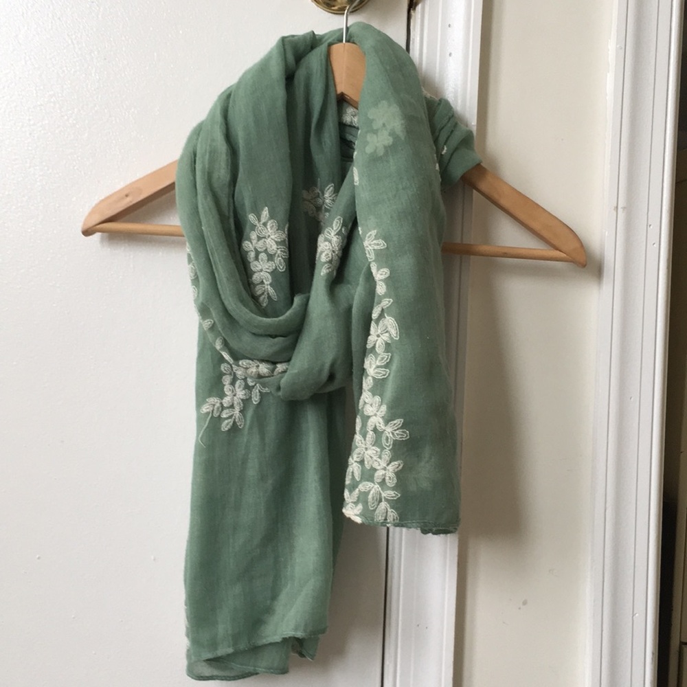 Boutique Embroidered Scarf